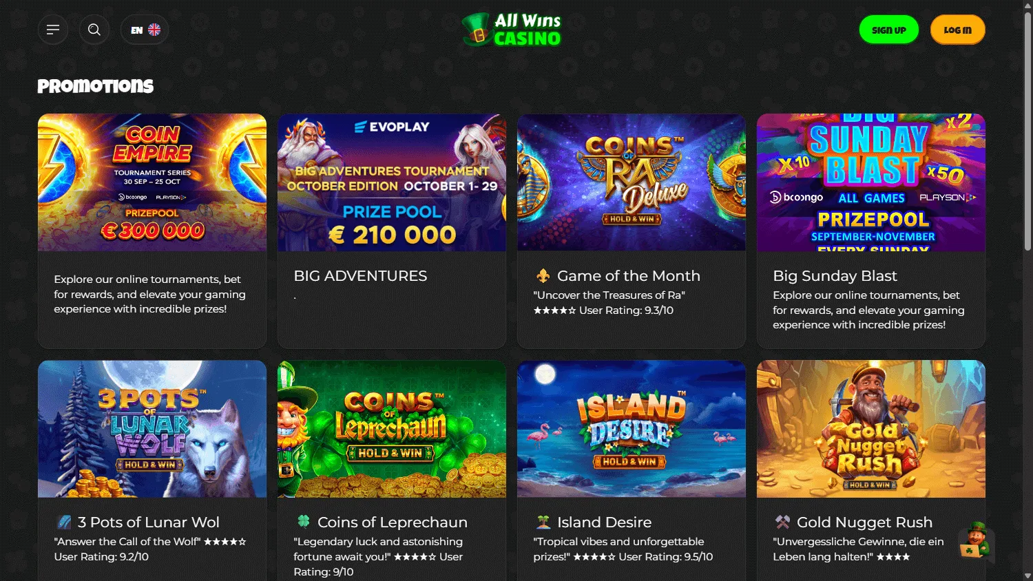 Join all wins casino Now - Special Offer 2026